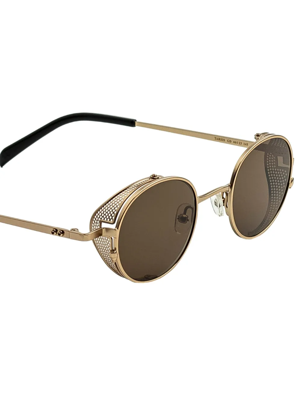 Epos Tarsis zonnebril met rond metalen montuur Goud
