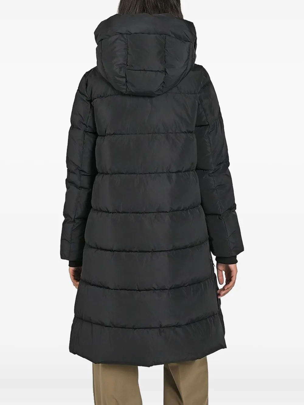 Canadian Kennedy Hooded Coat In Black