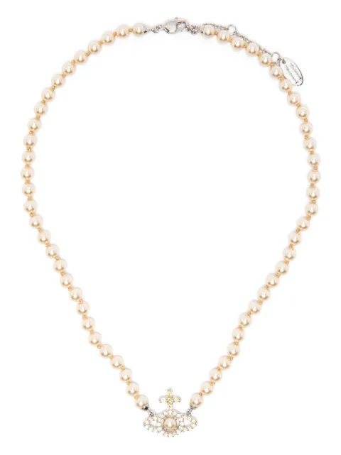 Vivienne Westwood Olympia pearl stones necklace