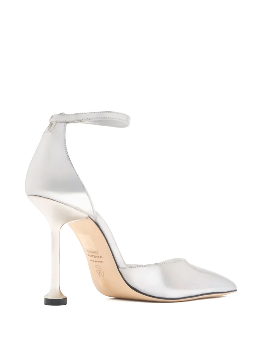 Stuart Weitzman Leren pumps Zilver