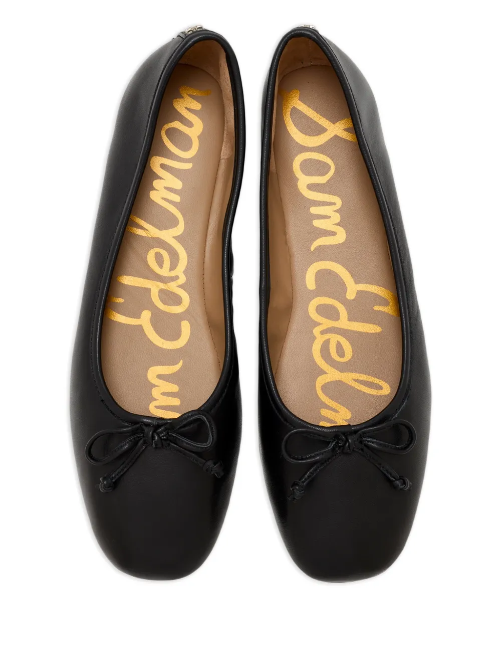 Sam Edelman Leren ballerina's met strikdetail Zwart