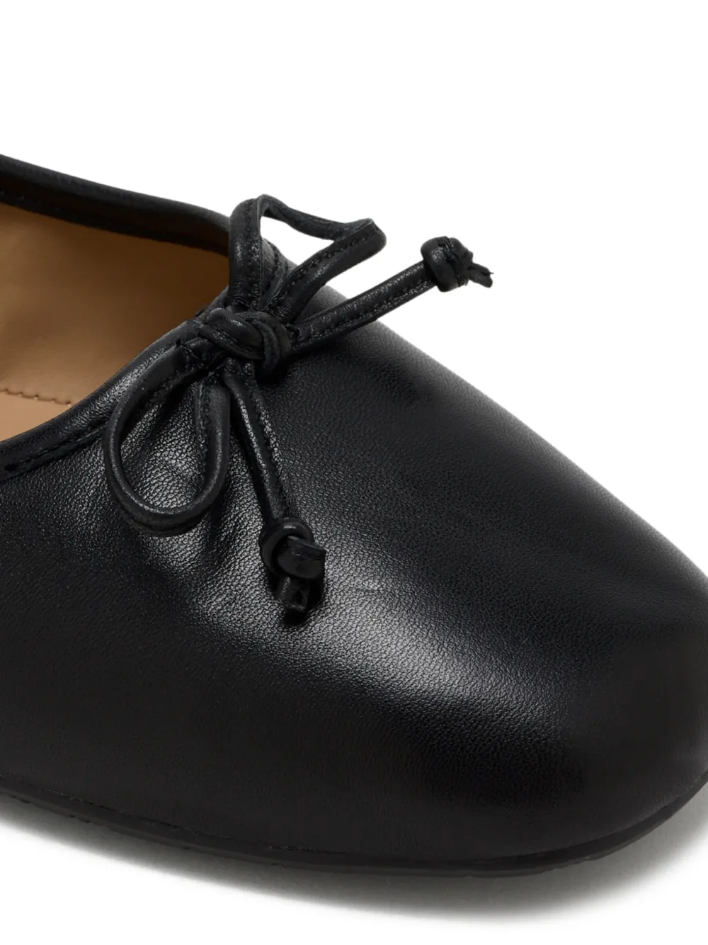 Sam Edelman Leren ballerina's met strikdetail Zwart