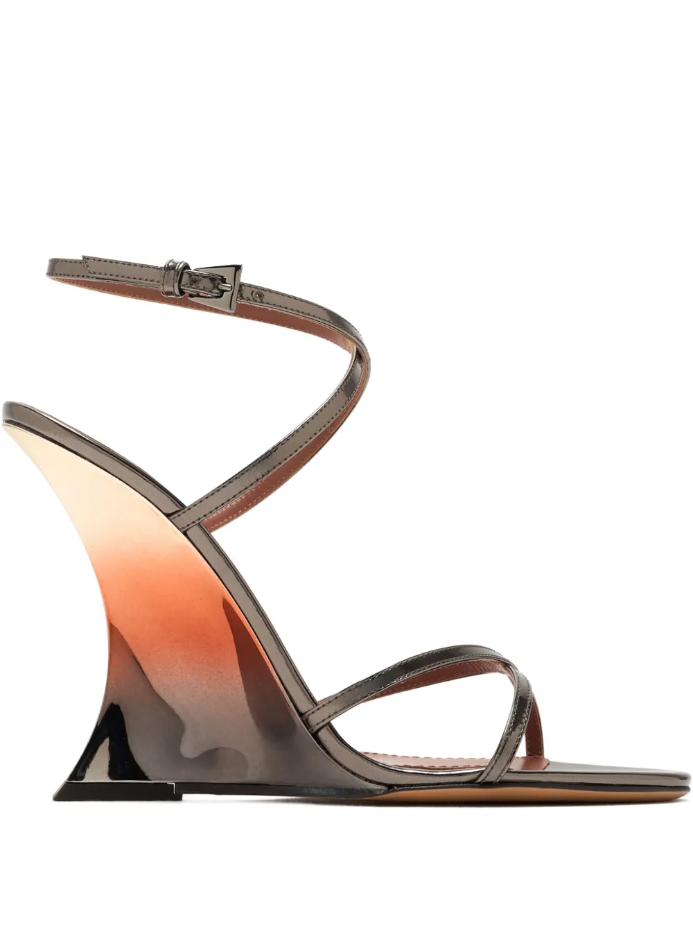 Paris Texas 105mm Nina Leather Sandals In Animal Print