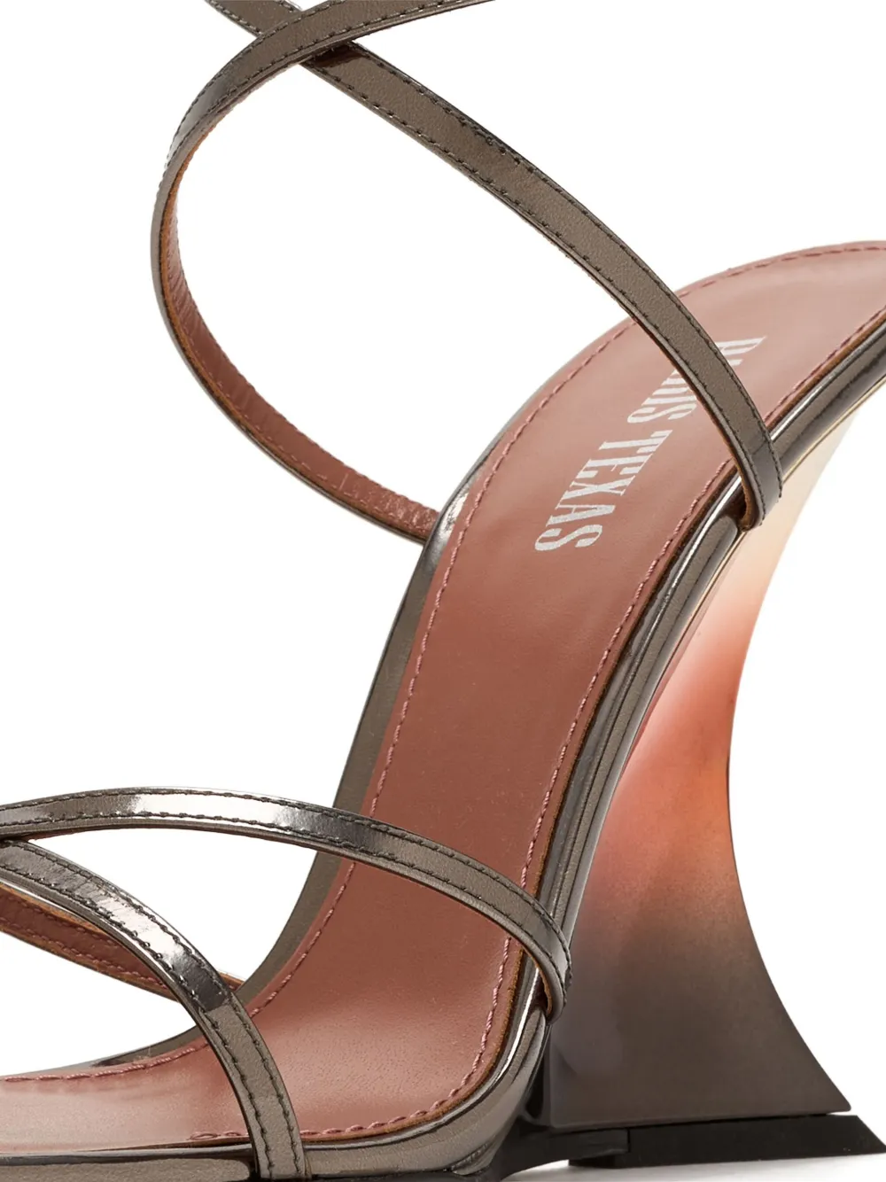 Paris Texas 105 mm Nina leren sandalen Grijs