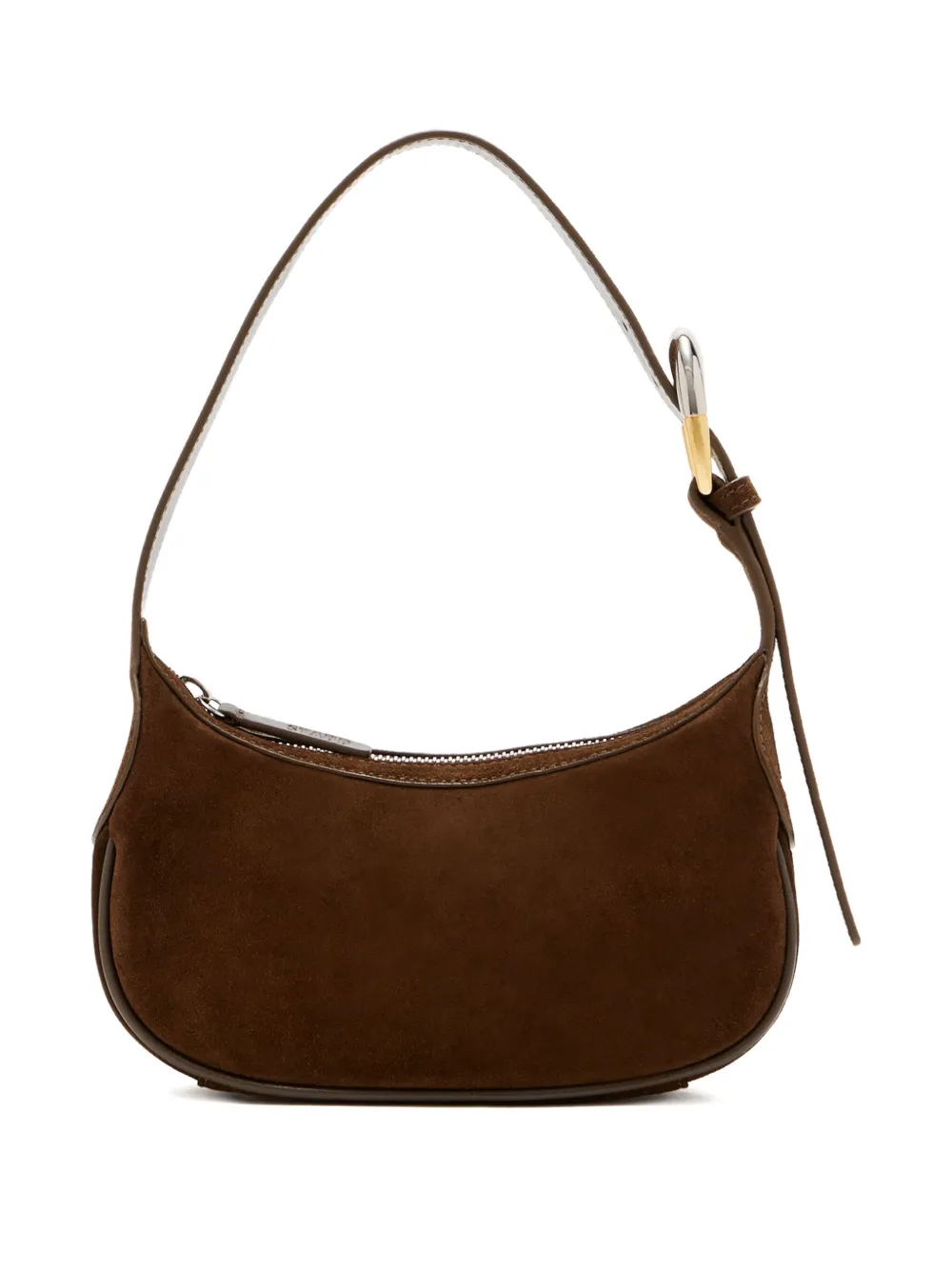 STAUD Owen zip leather shoulder bag - Bruin
