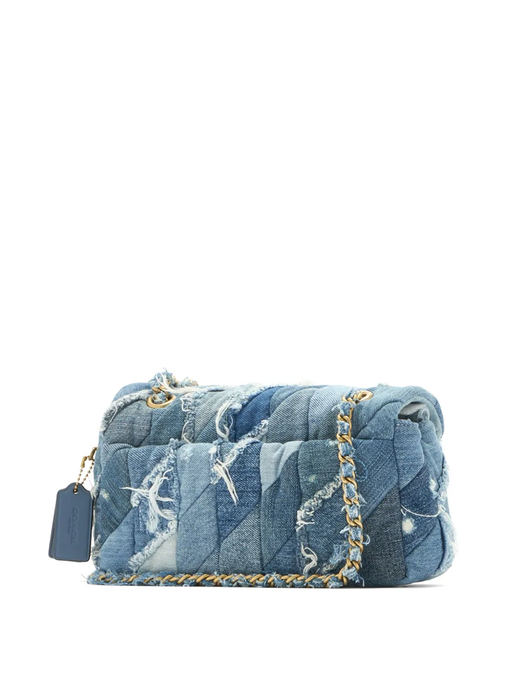  Coach Bolso De Hombro 26 Tabby Con Diseño Patchwork - Azul 