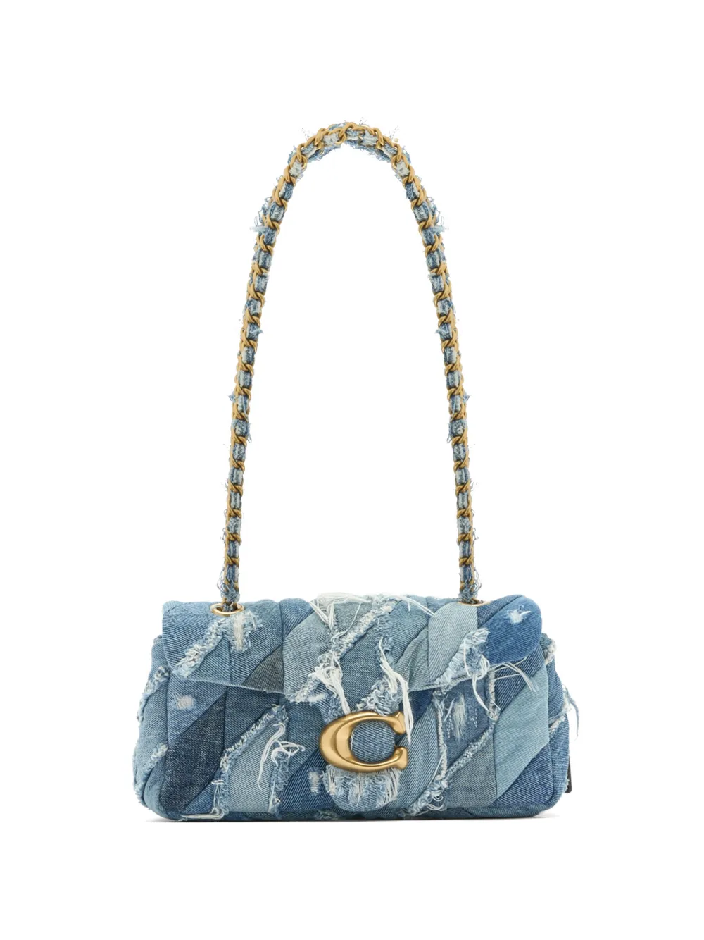 Coach 26 Tabby patchwork-design chain-strap shoulder bag - Blue