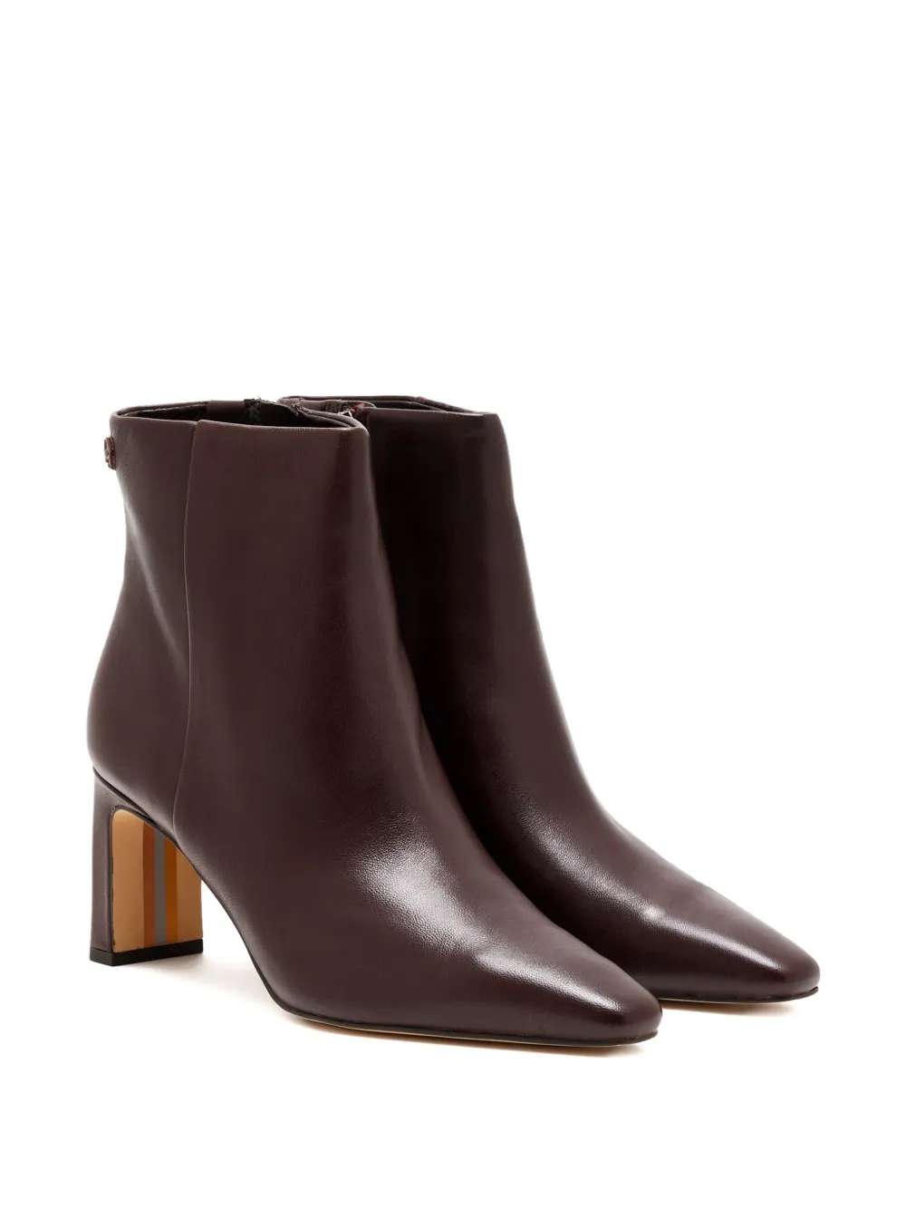 Sam Edelman 69 mm enkellaarzen met rits en hak Bruin