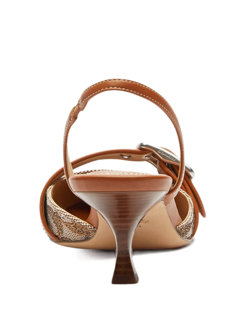 Coach Buckle Slingback Pumps In Multi