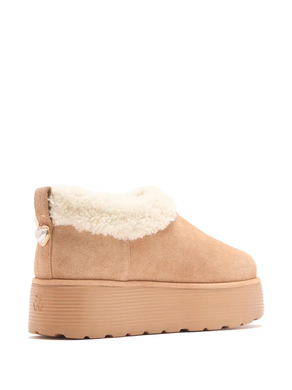 Stuart Weitzman Laarzen met plateauzool Beige