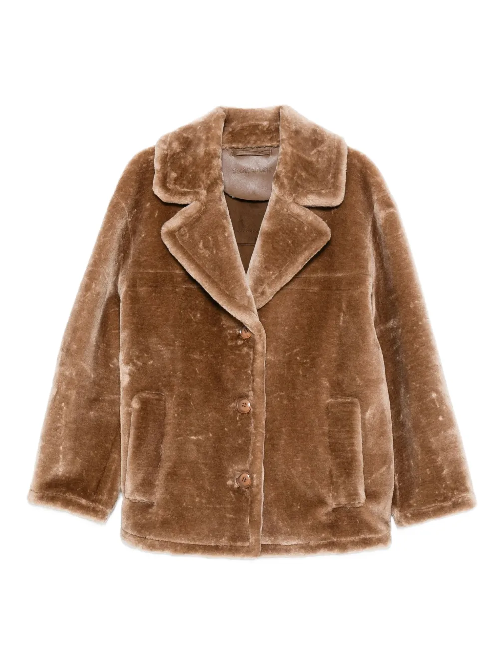 STAND STUDIO notch-lapels coat | Brown | Image 1