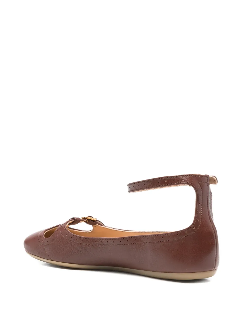 Chloé Misty Ballet Flats In Brown