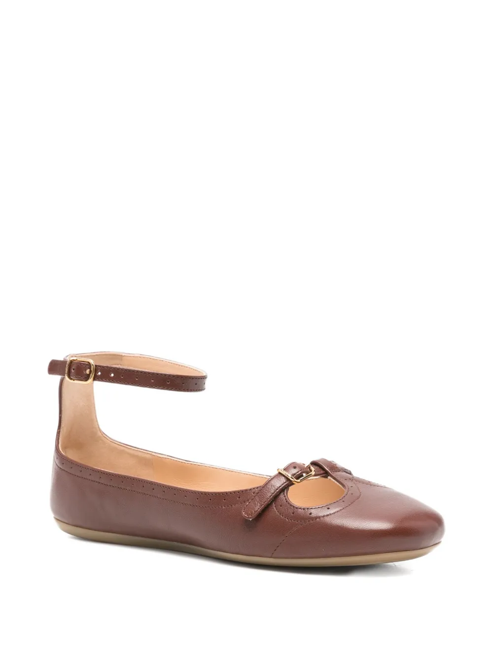 Chloé Misty Ballet Flats In Brown
