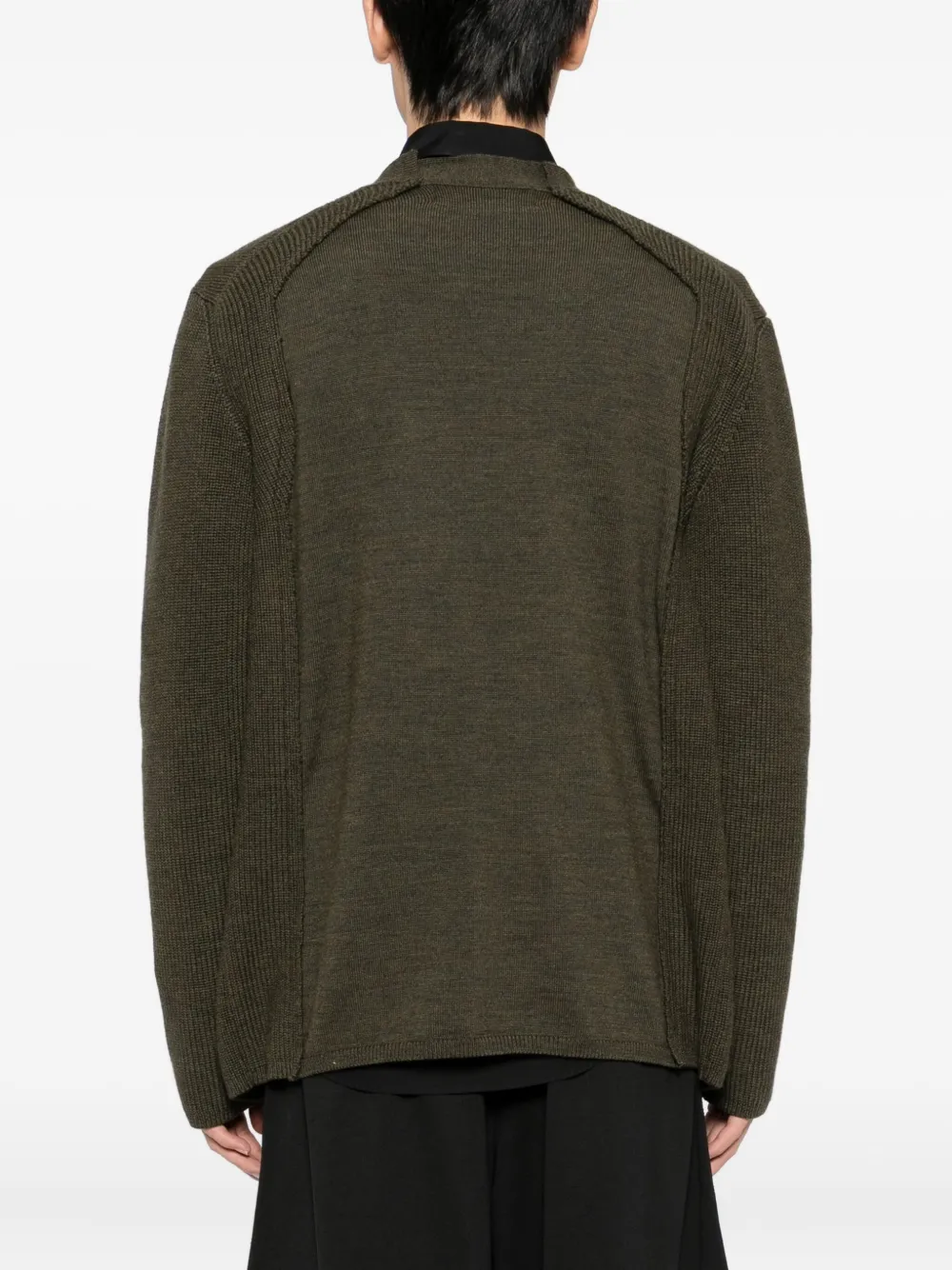 Comme des Garçons Homme Plus Wollen vest Groen