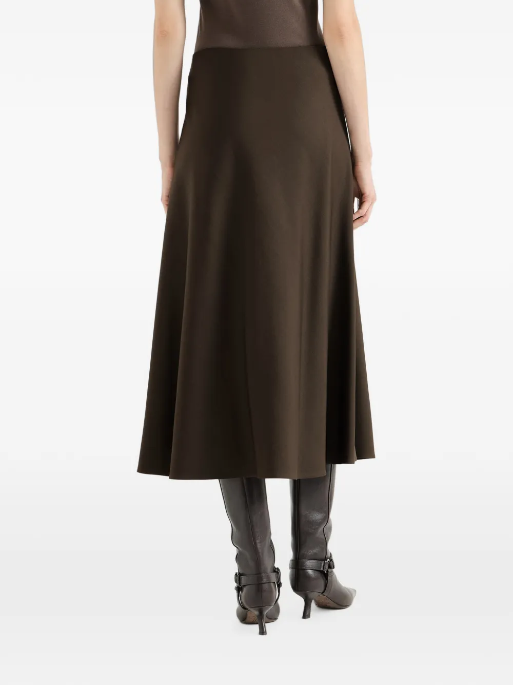 Brunello Cucinelli A-lijn midi-rok Bruin