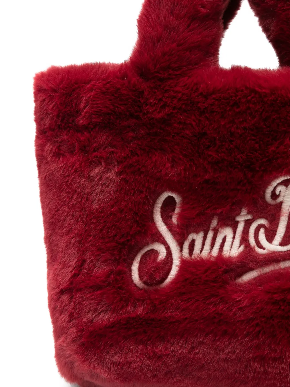 Mc2 Saint Barth Vanity Mini Tote Bag In Red
