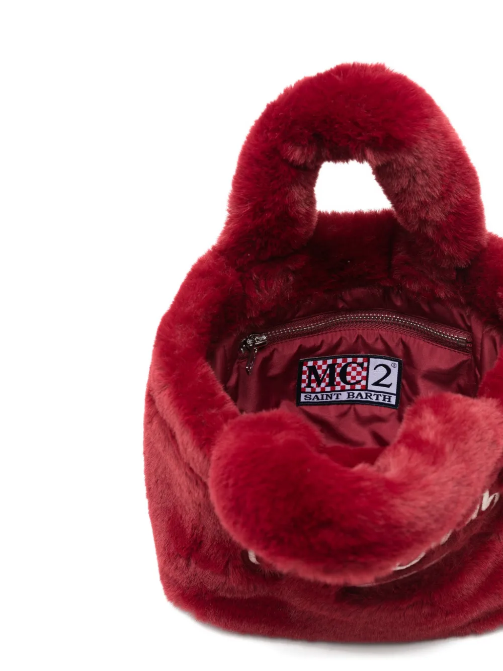 Mc2 Saint Barth Vanity Mini Tote Bag In Red