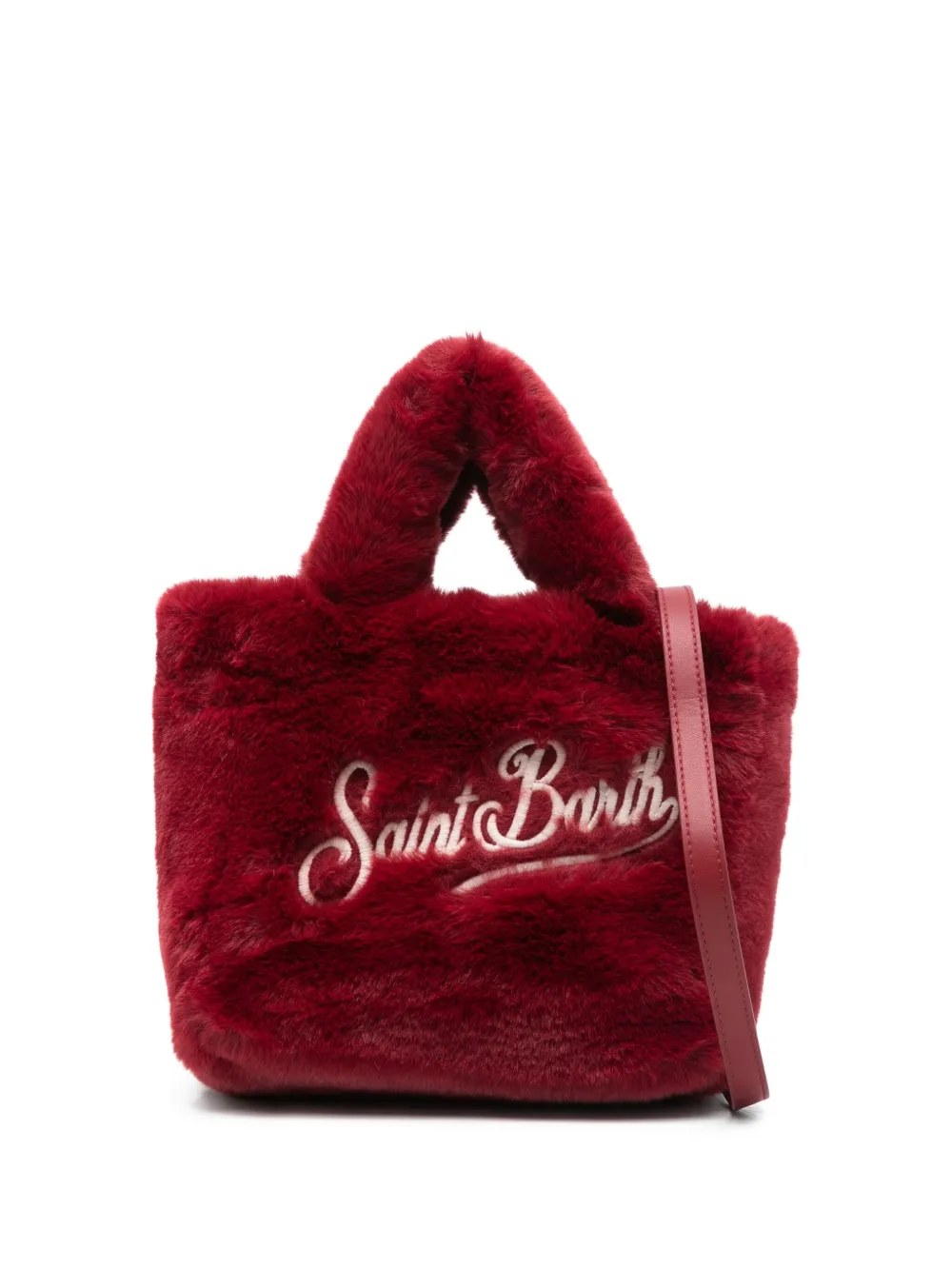 Mc2 Saint Barth Vanity Mini Tote Bag In Red