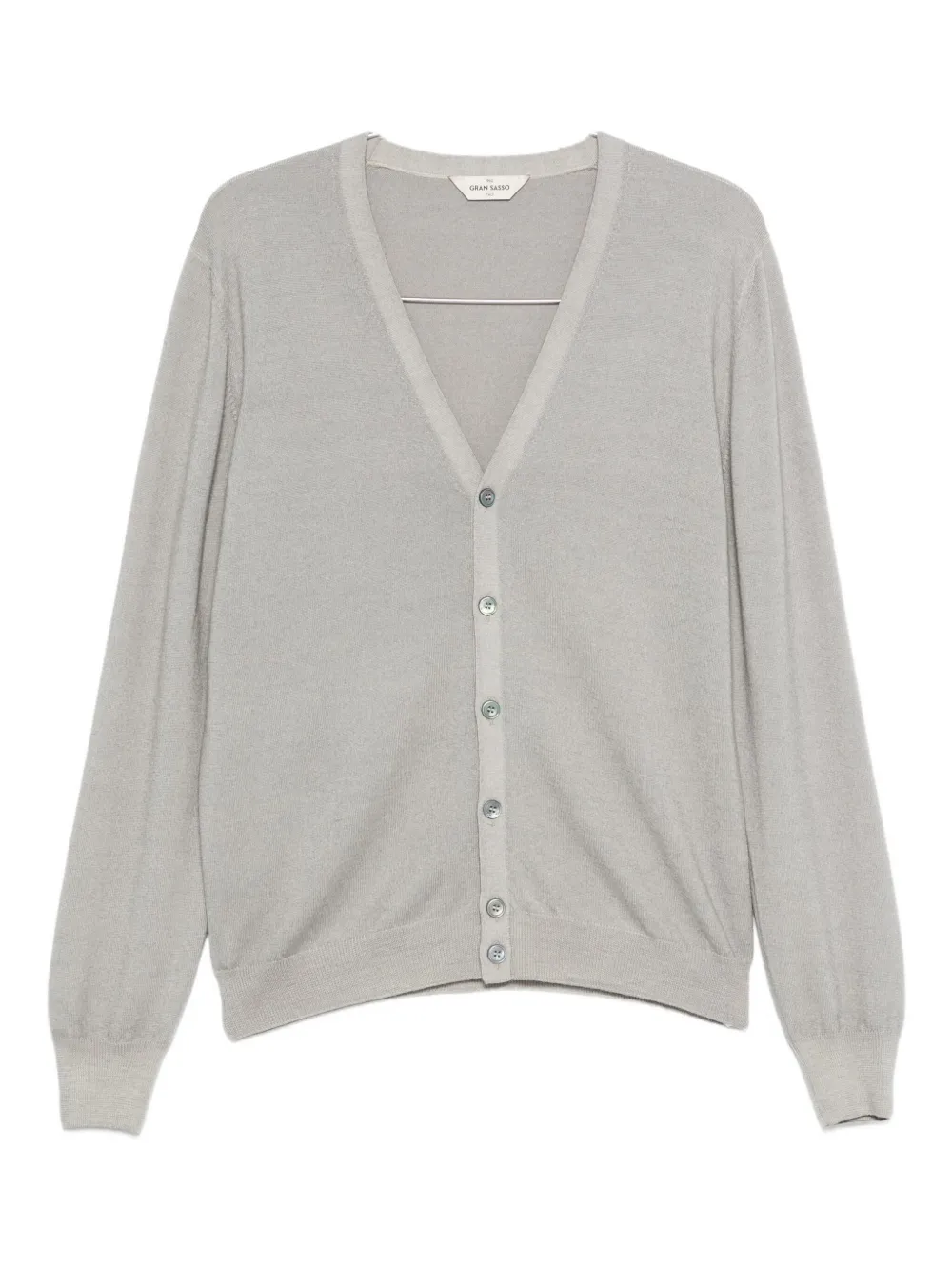 Gran Sasso v-neck buttoned cardigan | Grey | Image 1