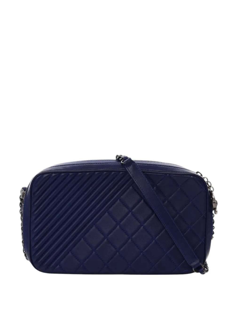 CHANEL Pre-Owned 2014-2015 ラージ マトラッセ ラムスキン ココ ボーイ カメラバッグ ショルダーバッグ - CHANEL Pre-Owned 2014-2015 ラージ マトラッセ ラムスキン ココ ボーイ カメラバッグ ショルダーバッグ -