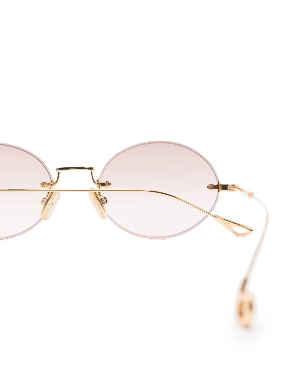 Eyepetizer Met zonnebril met rond montuur Goud