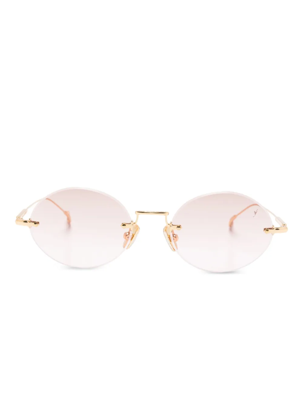 Eyepetizer Met round-frame sunglasses | Gold | Image 1