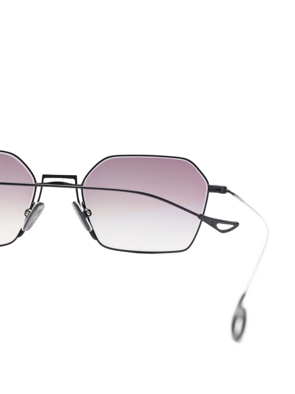 Eyepetizer Milano zonnebril met geometrisch montuur Zwart