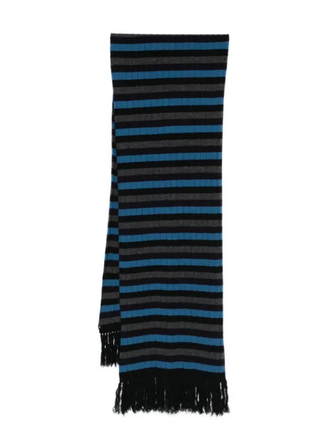 Dolce & Gabbana Pre-Owned 2000's striped fringed wool scarf