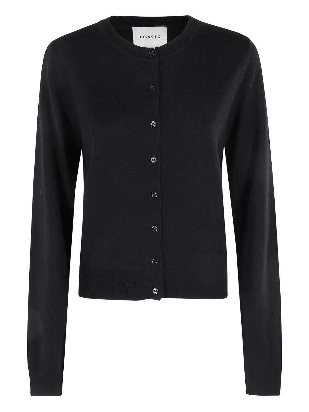 Herskind Roselle Button-front Cardigan In Black