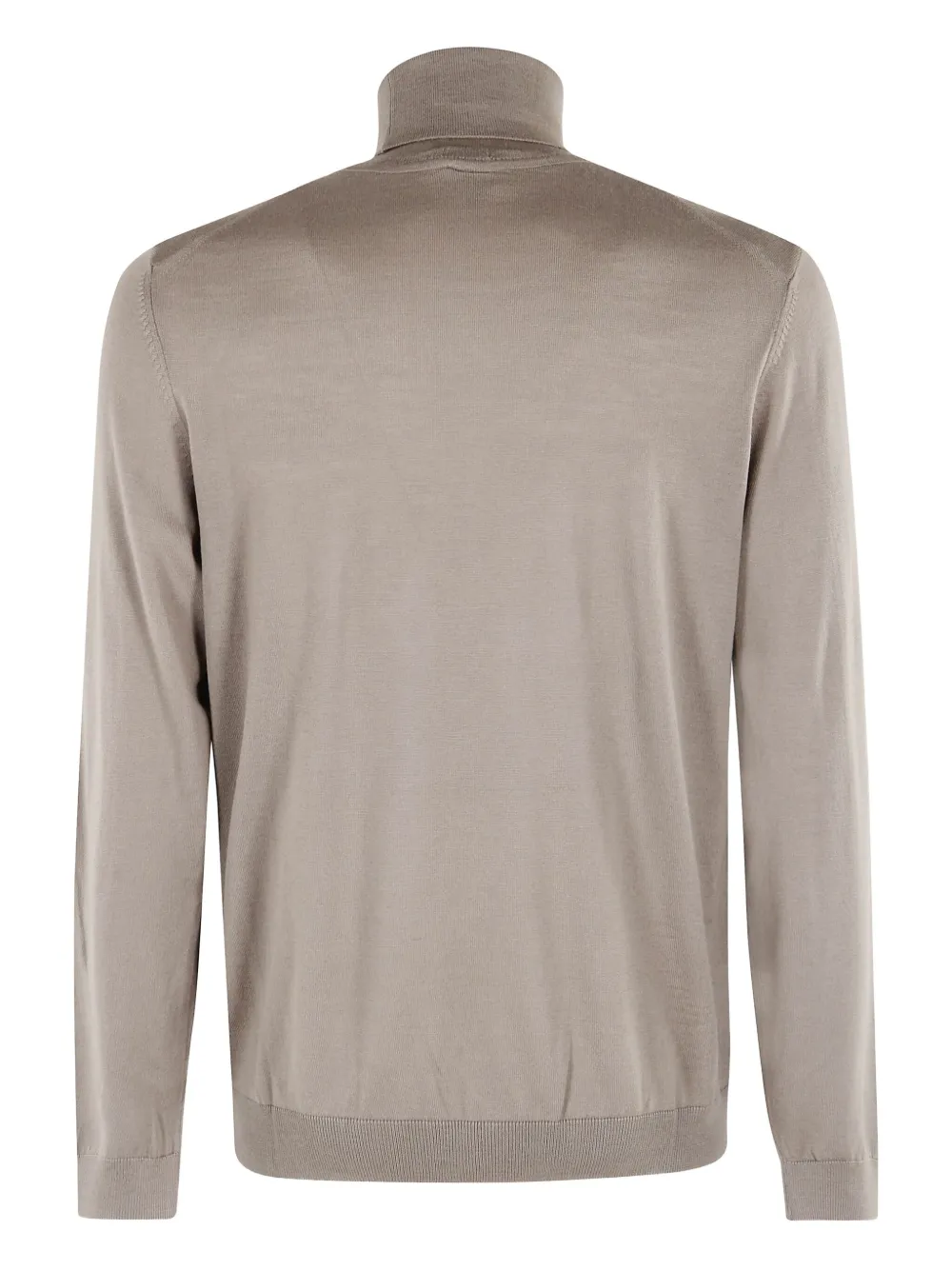 BOSS turtleneck long-sleeve sweater - Beige