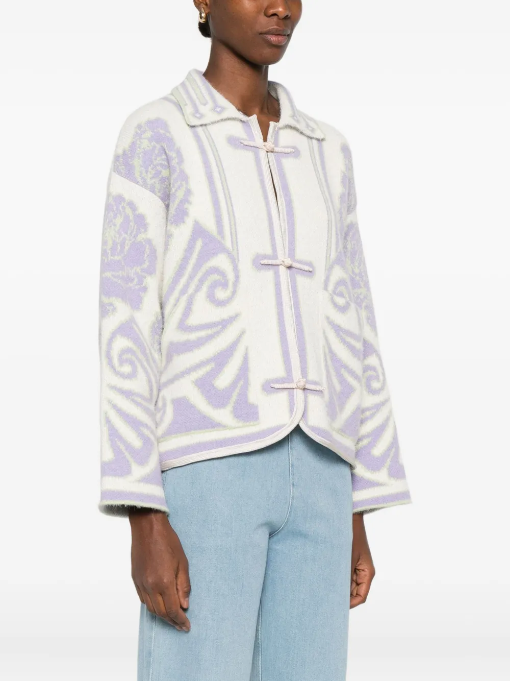  Forte Forte Floral Pattern Jacket - Neutrals 