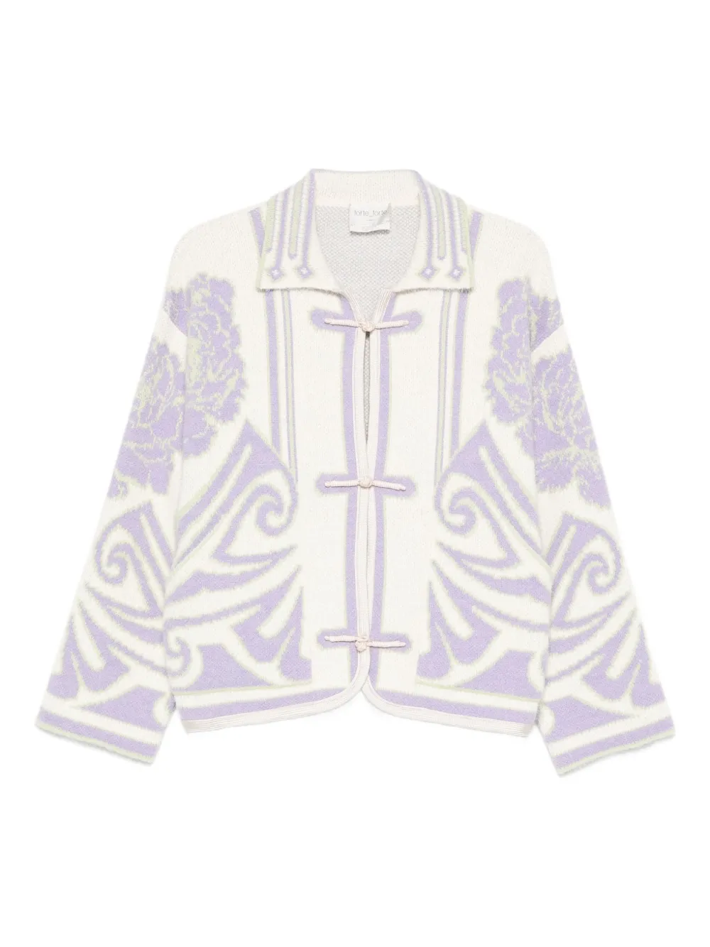 Forte Forte Giacca a fiori - Toni neutri