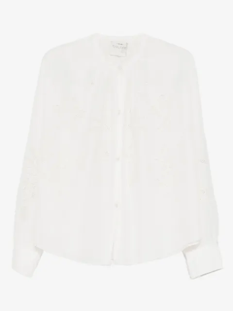 Forte Forte blus med blomsterbrodyr