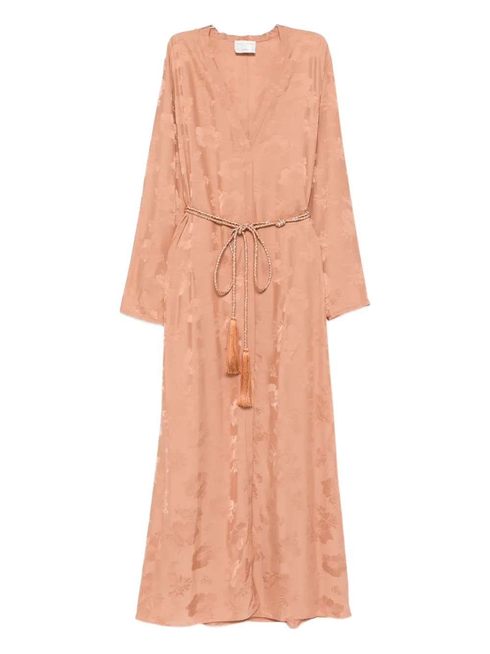 Forte Forte Abito lungo con motivo a fiori - Rosa