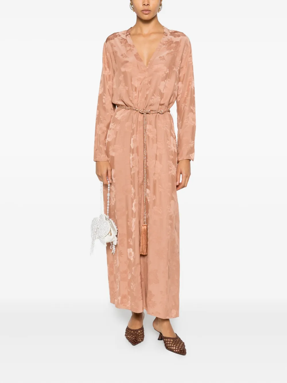 Forte Forte Maxi-jurk met bloemenprint - Roze