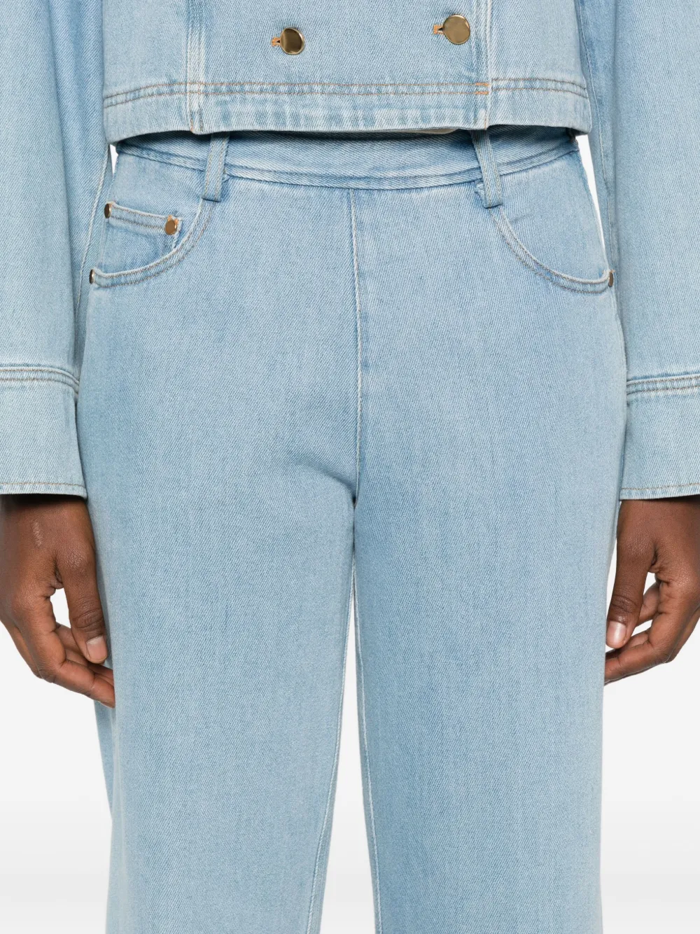Forte Broek met vijf zakken Blauw