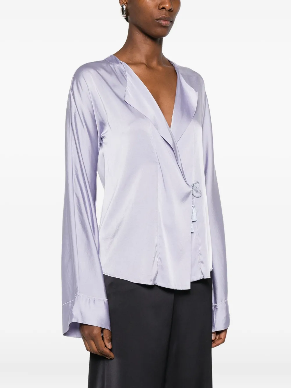  Forte Forte Wrap-tie Blouse - Purple 