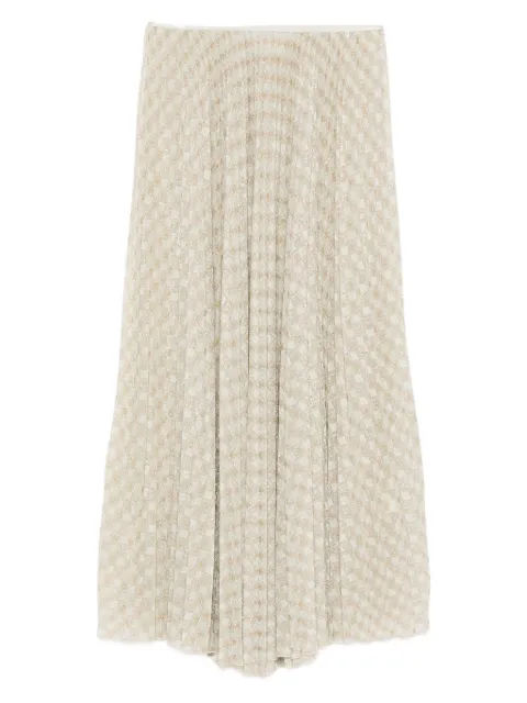 Forte Forte plissé pattern midi skirt