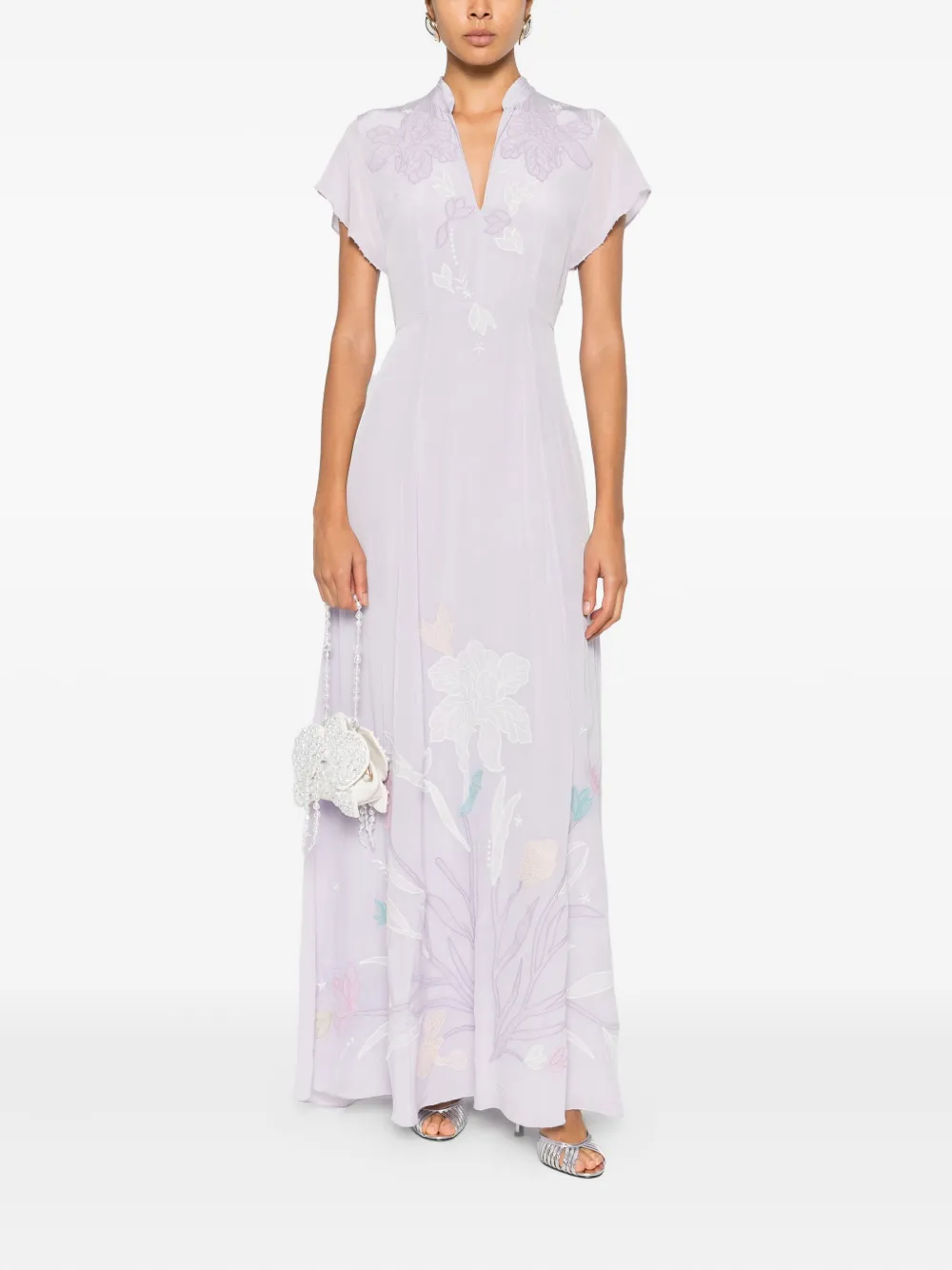  Forte Forte Floral Maxi Dress - Purple 