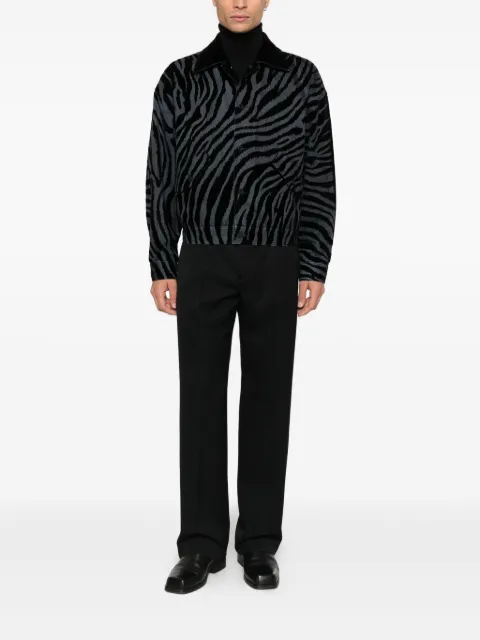 Pence Luis zebra-print buttoned overshirt