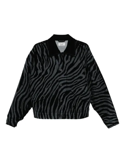 Pence Luis zebra-print buttoned overshirt