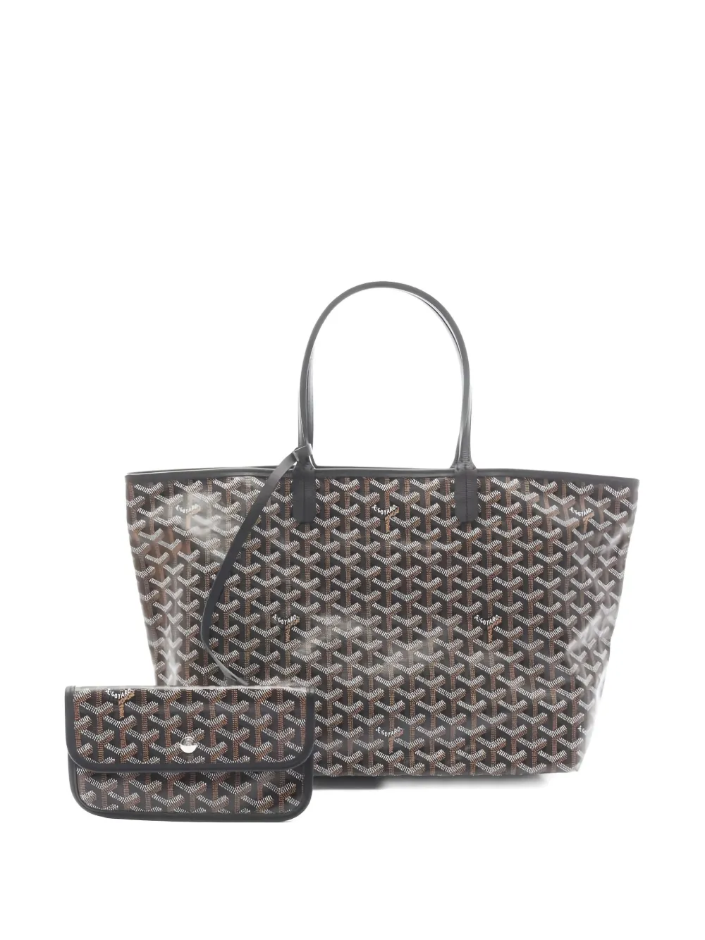 Pre-owned Goyard 2010s Saint Louis Pm Tote Bag In Brown
