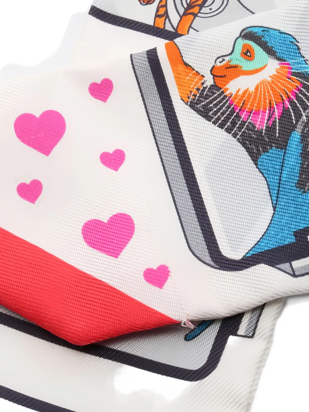 Pre-owned Hermes 2010s Story Printed Scarf In White