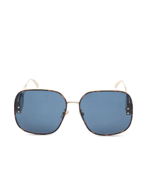 Christian Dior Pre-Owned logo几何形框太阳眼镜（2020年代典藏款）