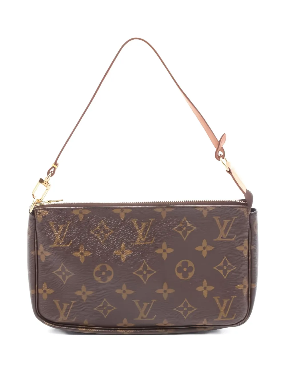 Pre-owned Louis Vuitton 2001 Pochette Accessoires Shoulder Bag In Brown