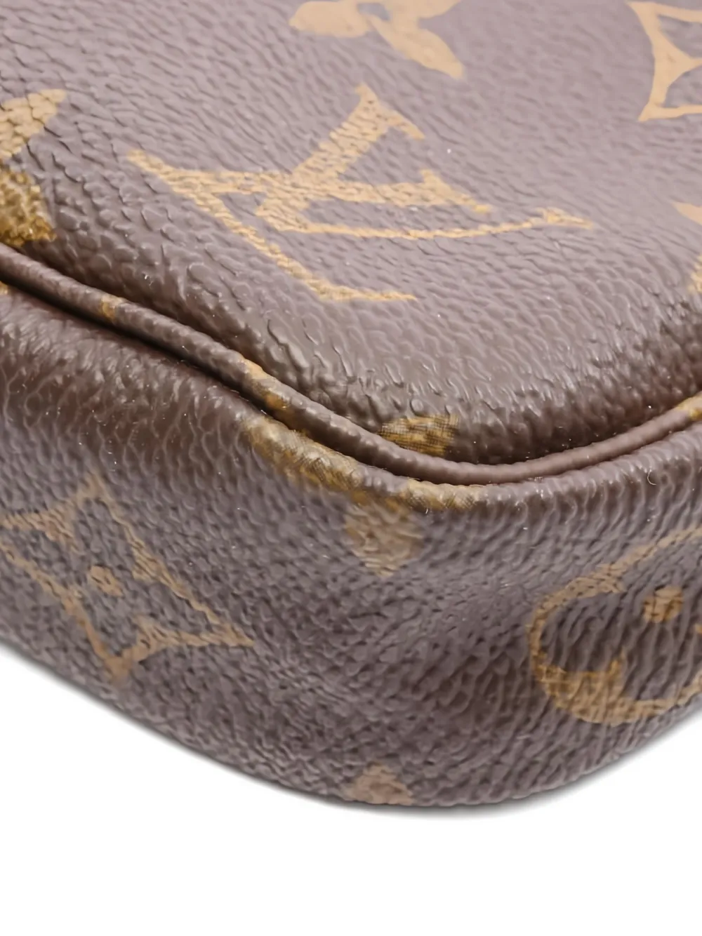 Pre-owned Louis Vuitton 2001 Pochette Accessoires Shoulder Bag In Brown