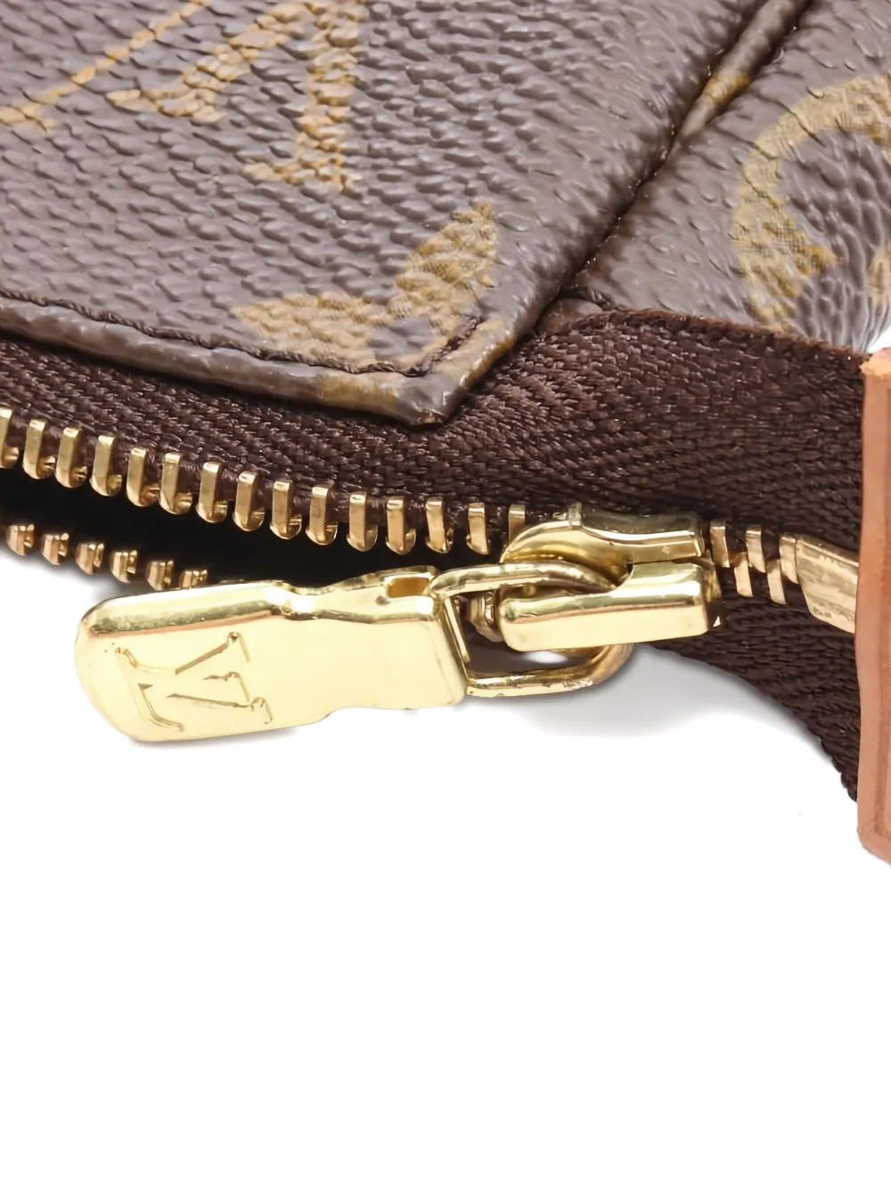 Pre-owned Louis Vuitton 2001 Pochette Accessoires Shoulder Bag In Brown