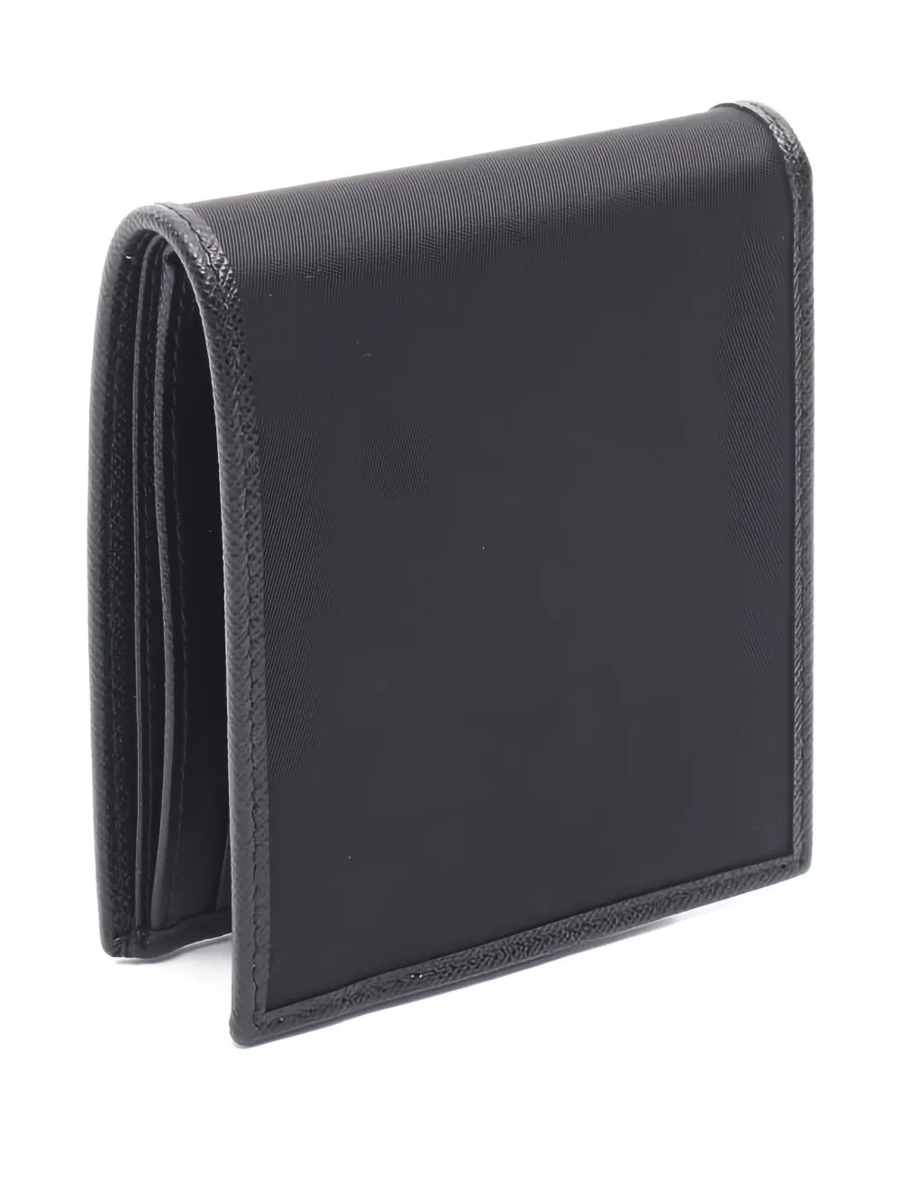 Pre-owned Prada 2020s Triangle-logo Wallet In Black