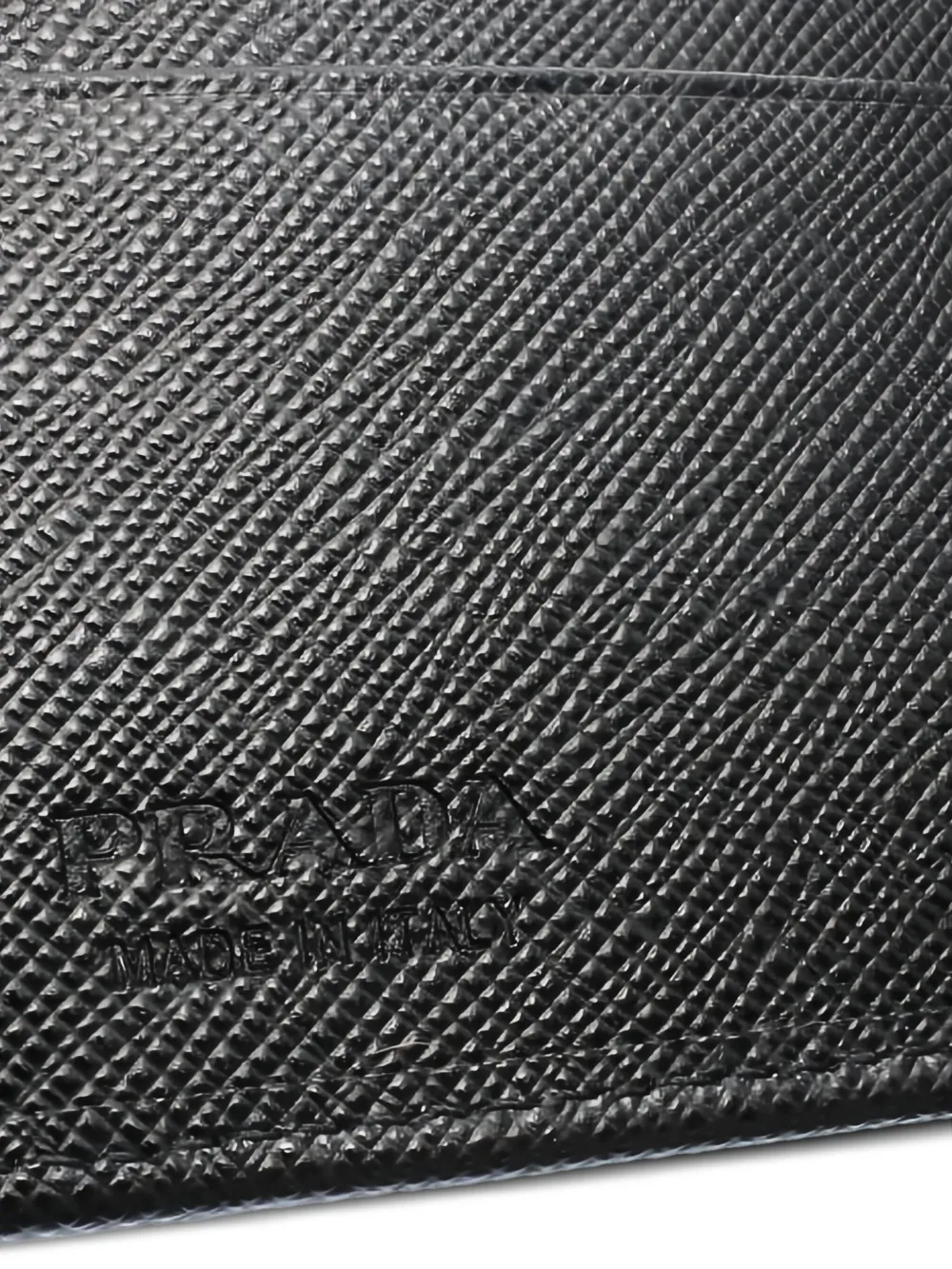 Pre-owned Prada 2020s Triangle-logo Wallet In Black