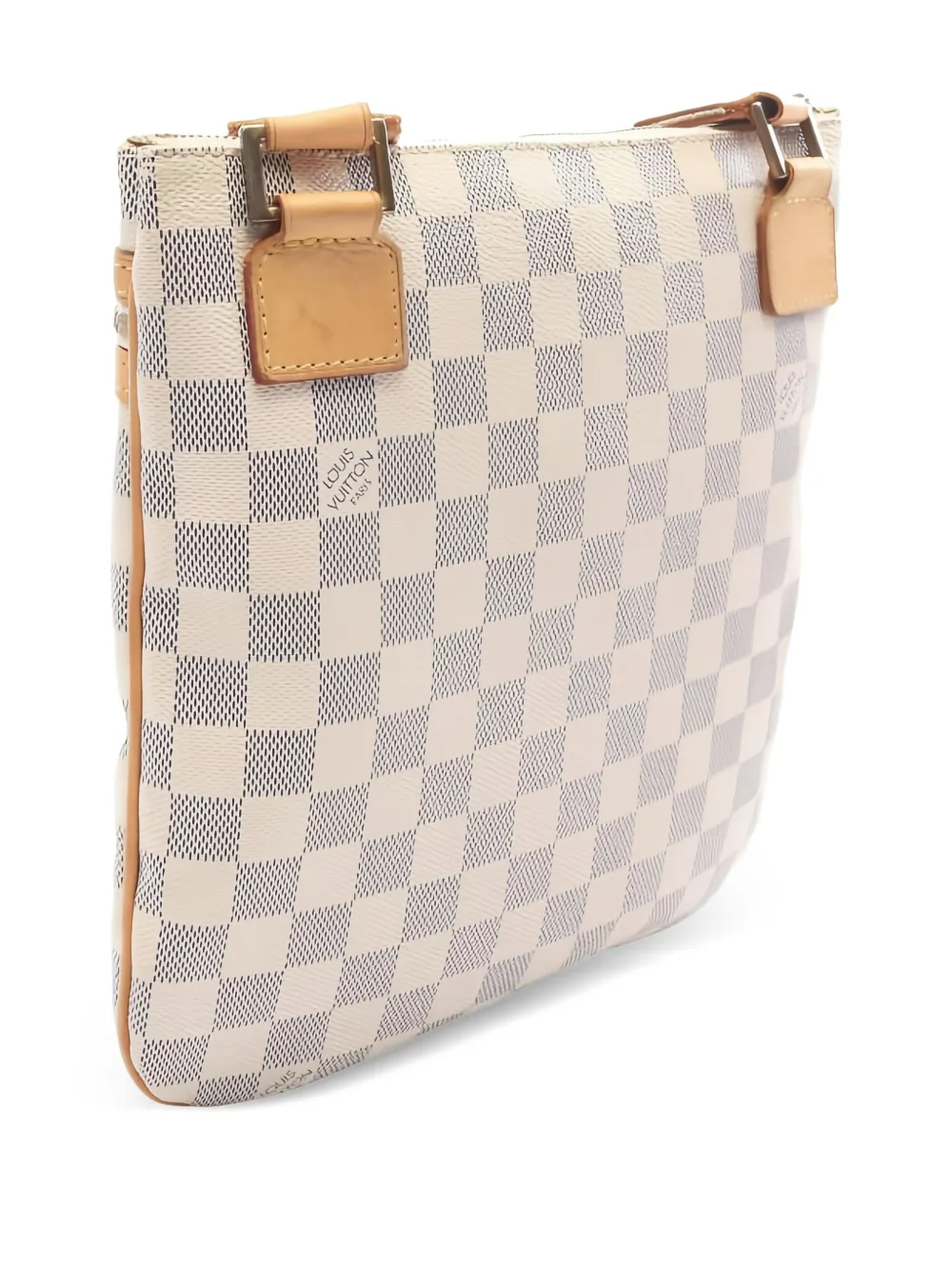 Pre-owned Louis Vuitton 2008 Pochette Bosphore Damier Azur Shoulder Bag In Neutral
